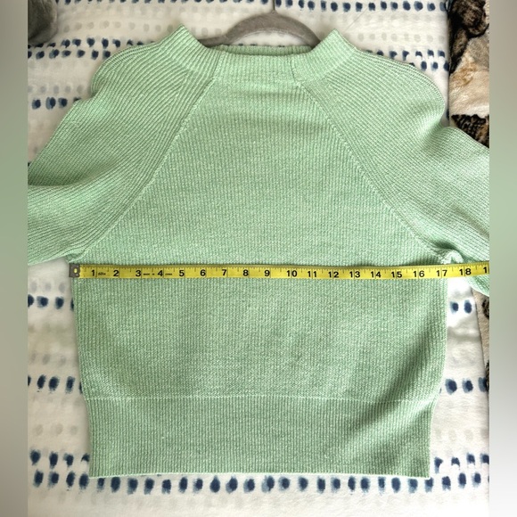 Free People Good Pullover Mockneck Sweater in Opaline Green - Size S - Picture 13 of 15